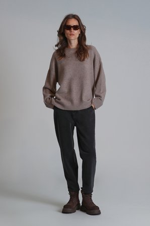 Lıly Kadın Denim Mom Fıt- Yüksek Bel Siyah