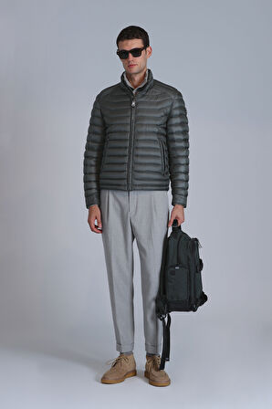 Bert Spor Erkek Chino Pantolon Slim Fit Açık Gri