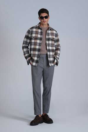 Fresher Erkek Basic Gömlek Slim Fit Kum