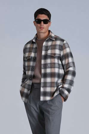 Fresher Erkek Basic Gömlek Slim Fit Kum