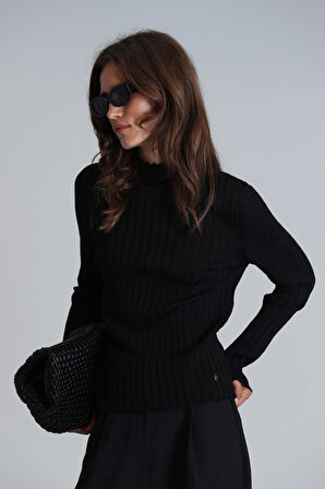 Pamela Kadın Kazak Siyah