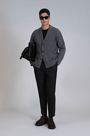 Leader Erkek Hırka Gri