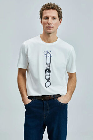 Lufian Eye Modern Grafik Erkek T-Shirt 111020247