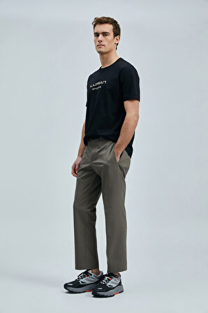 Lufian Erkek Fusıon Modern Grafik T-Shirt 111020250 Siyah