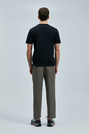 Lufian Erkek Fusıon Modern Grafik T-Shirt 111020250 Siyah