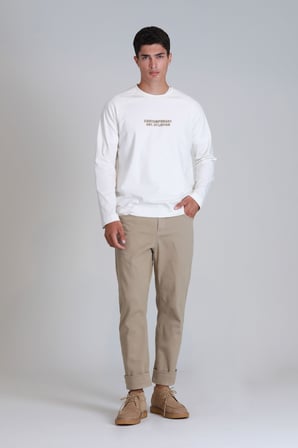 Helt Spor Erkek Chino Pantolon Slim Fit Bej