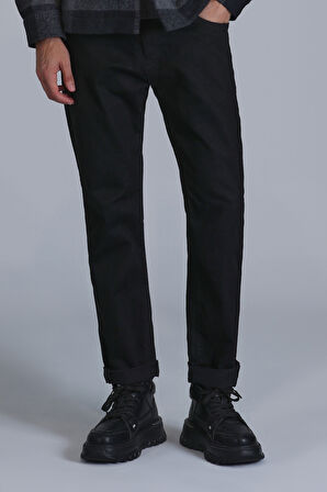 Anton Smart Jean Erkek Pantolon Slim Fit Siyah