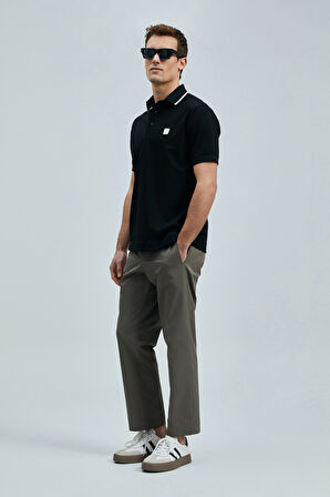 Lufian Erkek Echo Smart Polo T-Shirt 111040211 Siyah
