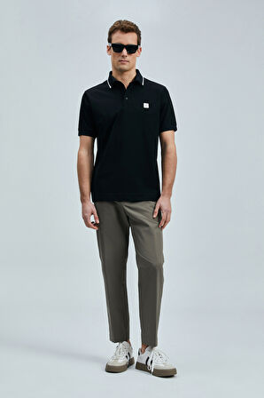 Lufian Erkek Echo Smart Polo T-Shirt 111040211 Siyah