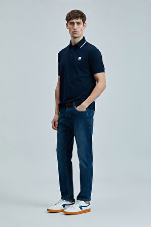 Lufian Erkek Echo Smart Polo T-Shirt 111040211 Lacivert