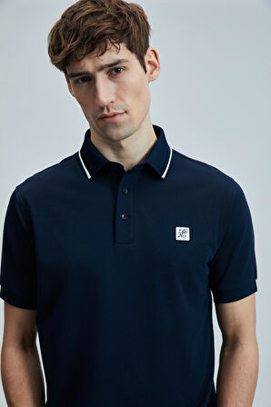 Lufian Erkek Echo Smart Polo T-Shirt 111040211 Lacivert
