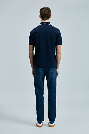 Lufian Erkek Echo Smart Polo T-Shirt 111040211 Lacivert