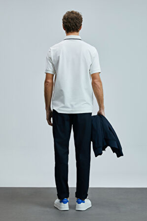 Lufian Erkek Echo Smart Polo T-Shirt 111040211 Beyaz