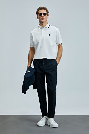 Lufian Erkek Echo Smart Polo T-Shirt 111040211 Beyaz