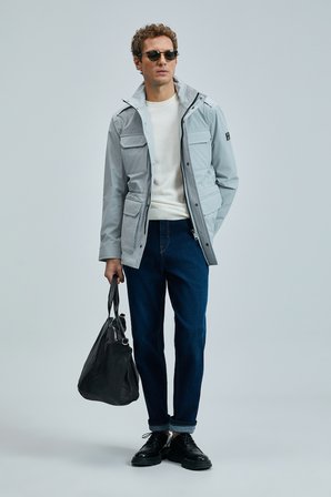 Freddıe Erkek Mont Açık Gri