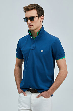 Lufian Erkek Laon Smart Polo T-Shirt 111040206 Açık Lacivert