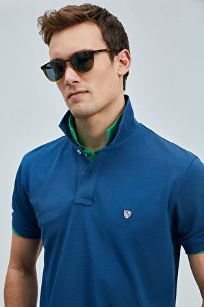 Lufian Erkek Laon Smart Polo T-Shirt 111040206 Açık Lacivert