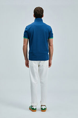 Lufian Erkek Laon Smart Polo T-Shirt 111040206 Açık Lacivert