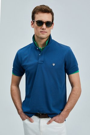 Laon Smart Erkek Polo Tişört Açık Lacivert