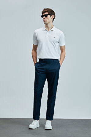 Lufian Erkek Laon Smart Polo T-Shirt 111040206 Beyaz