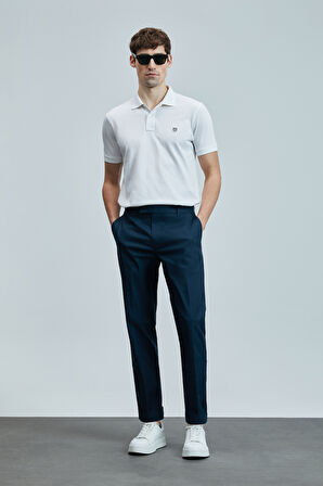 Lufian Erkek Laon Smart Polo T-Shirt 111040206 Beyaz