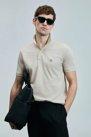 Laon Smart Erkek Polo Tişört Ekru