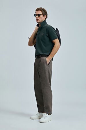 Lufian Erkek Laon Smart Polo T-Shirt 111040206 Haki