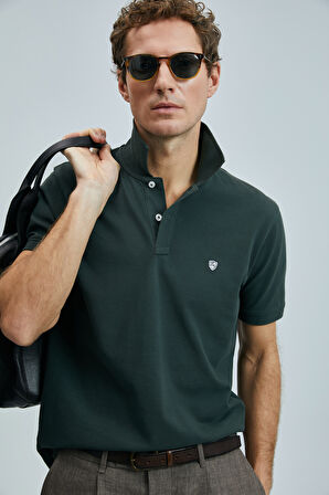 Lufian Erkek Laon Smart Polo T-Shirt 111040206 Haki