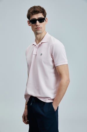 Laon Smart Erkek Polo Tişört Pembe
