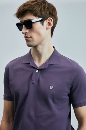 Laon Smart Erkek Polo Tişört Mürdüm