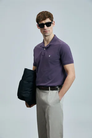 Laon Smart Erkek Polo Tişört Mürdüm
