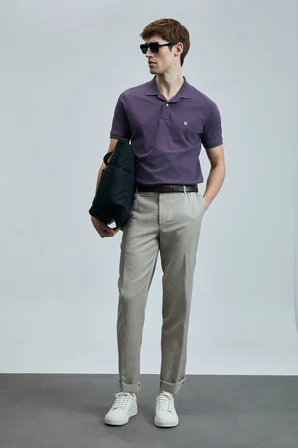 Laon Smart Erkek Polo Tişört Mürdüm