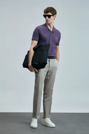 Laon Smart Erkek Polo Tişört Mürdüm