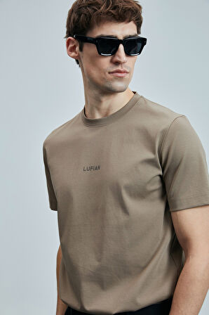 Marcus Modern Grafik T- Shirt Deve Tüyü