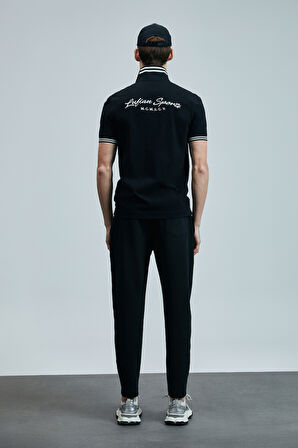 Lufian Erkek Everes Smart Polo T-Shirt 111040216 Siyah