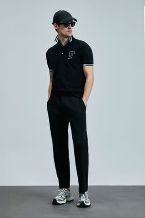 Everes Smart Erkek Polo Tişört Siyah