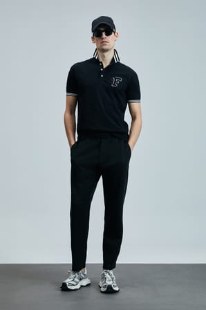 Everes Smart Erkek Polo Tişört Siyah