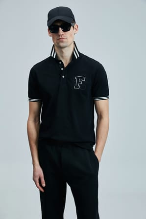 Everes Smart Erkek Polo Tişört Siyah