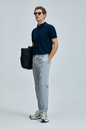 Glen Smart Erkek Chino Pantolon Slim Fit Gri