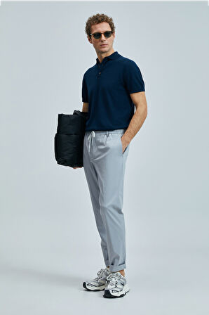 Glen Smart Erkek Chino Pantolon Slim Fit Gri