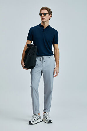 Glen Smart Erkek Chino Pantolon Slim Fit Gri