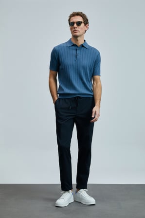 Glen Smart Erkek Chino Pantolon Slim Fit Lacivert