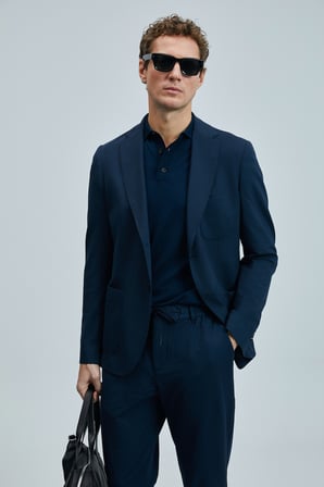 Hunter Smart Erkek Chino Pantolon Slim Fit Lacivert