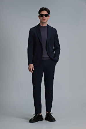 Lufian Hunter Smart Erkek Chino Pantolon Slim Fit Lacivert