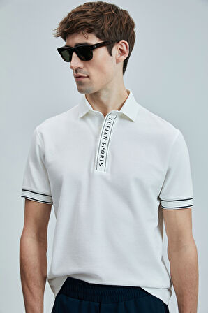 Lufian Erkek Lord Smart Polo T-Shirt 111040207 Beyaz