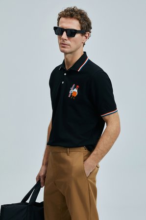 Sansa Smart Erkek Polo Tişört Siyah