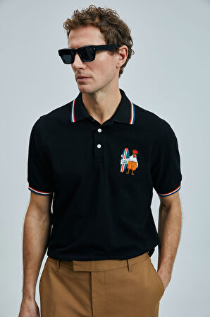 Lufian Erkek Sansa Smart Polo T-Shirt 111040218 Siyah
