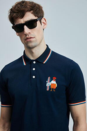Lufian Erkek Sansa Smart Polo T-Shirt 111040218 Lacivert