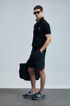 Eros Smart Erkek Polo Tişört Siyah