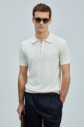 Lufian 111090092 Aren Erkek Pamuklu Kazak T- Shirt Erkek Tişort